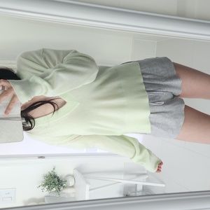 Joie - Lime Cream Honeydew 100% Cashmere V-Neck Sweater, NWT